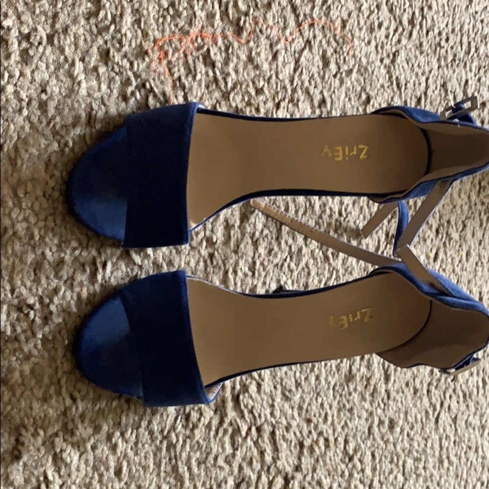 Royal blue heels